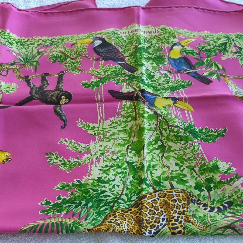 Hermes Pink Equateur Scarf